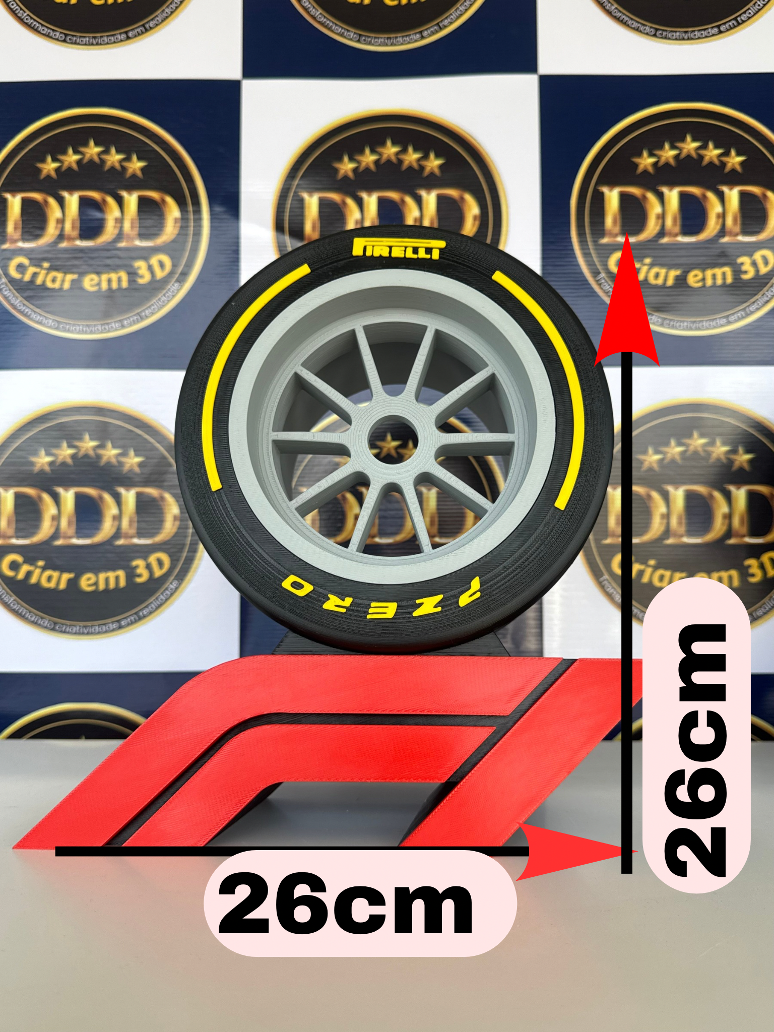 Pneus de F1 com Símbolo Oficial: Acessório Exclusivo para Fãs de Velocidade