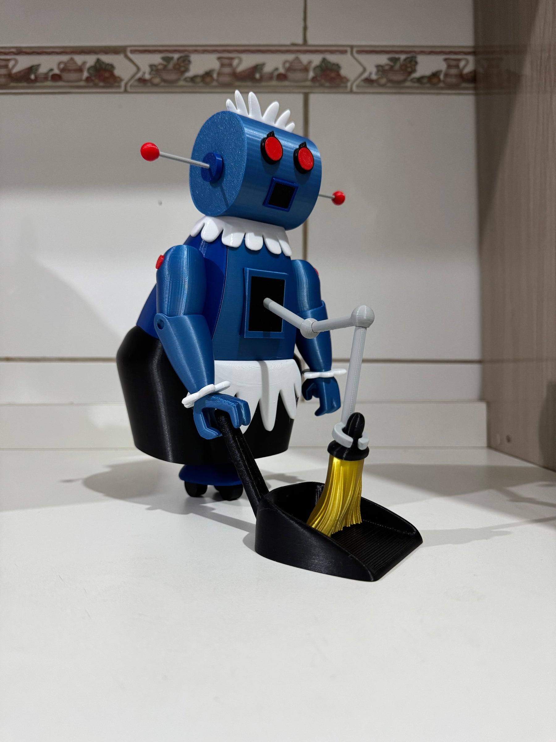 Boneca 3D da Rosie, a Robô da Família Jetsons – Carinho e Tecnologia em um Só Personagem!