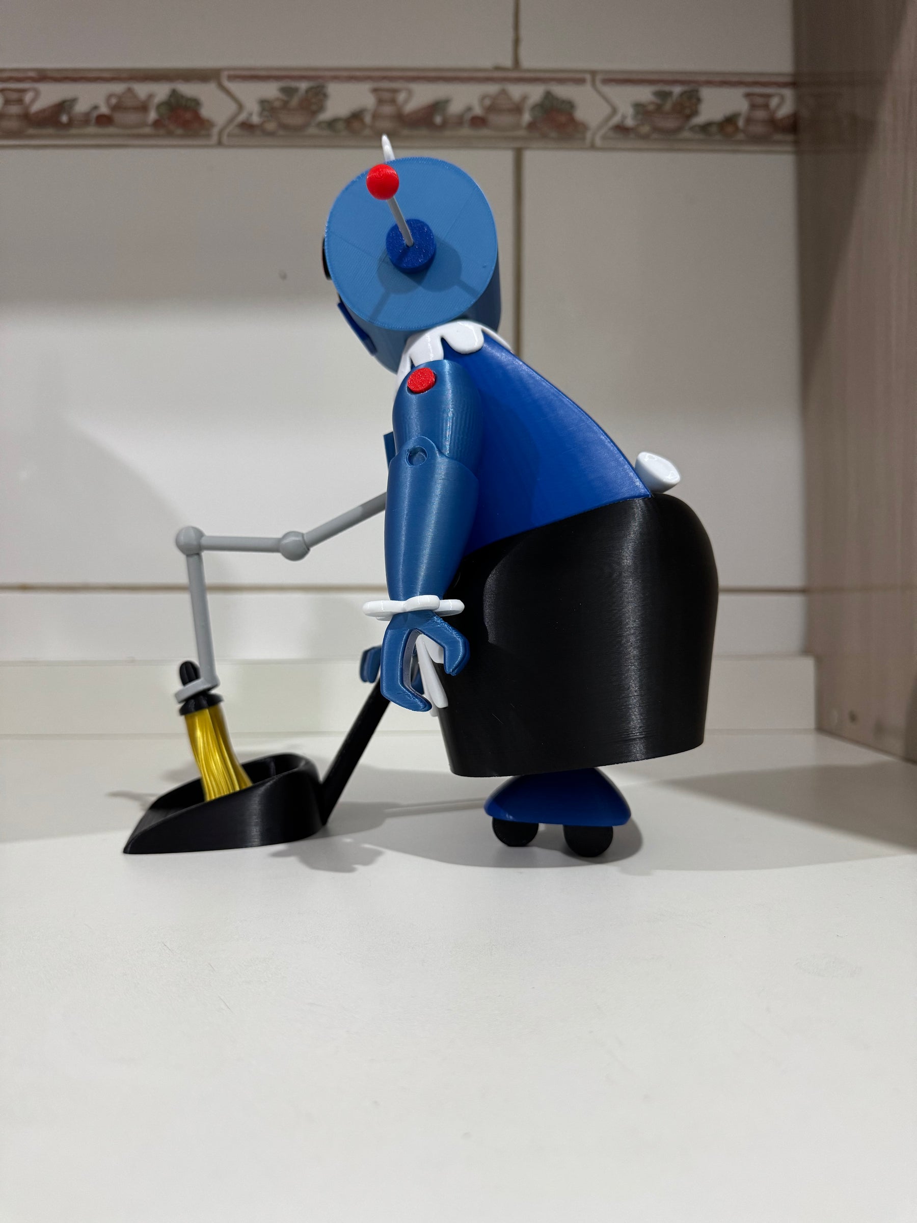 Boneca 3D da Rosie, a Robô da Família Jetsons – Carinho e Tecnologia em um Só Personagem!