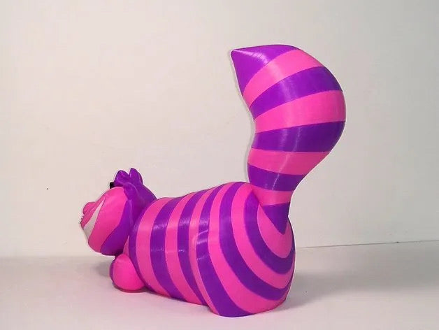 Gato Cheshire em 3D: O Enigmático Sorriso do País das Maravilhas!