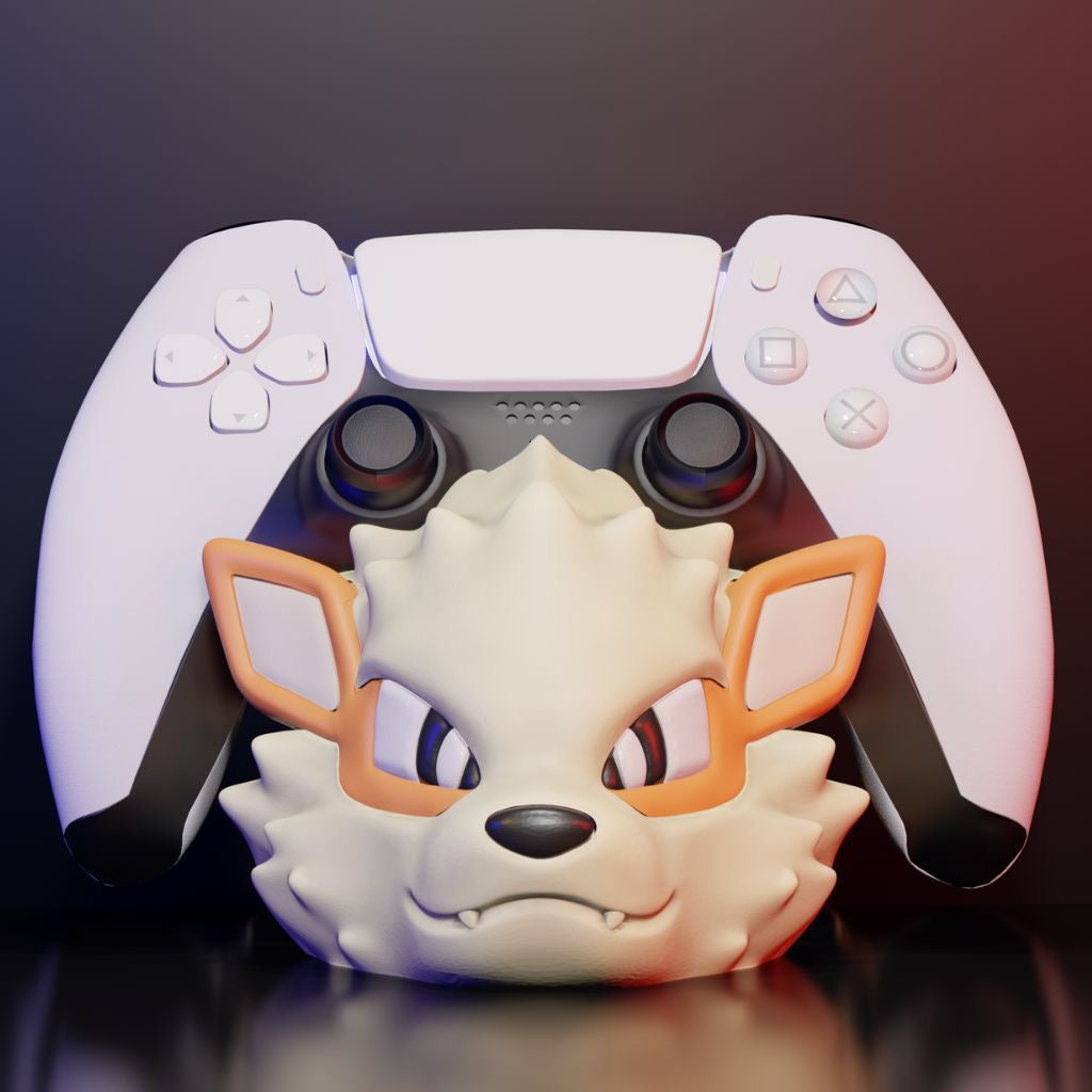 Arcanine Suporte 3D: O Suporte Perfeito para Seu Controle PS5, PS4, Xbox e Nintendo Swift!