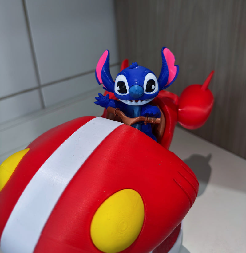 Stitch Espacial – Nave Intergaláctica em Miniatura 3D