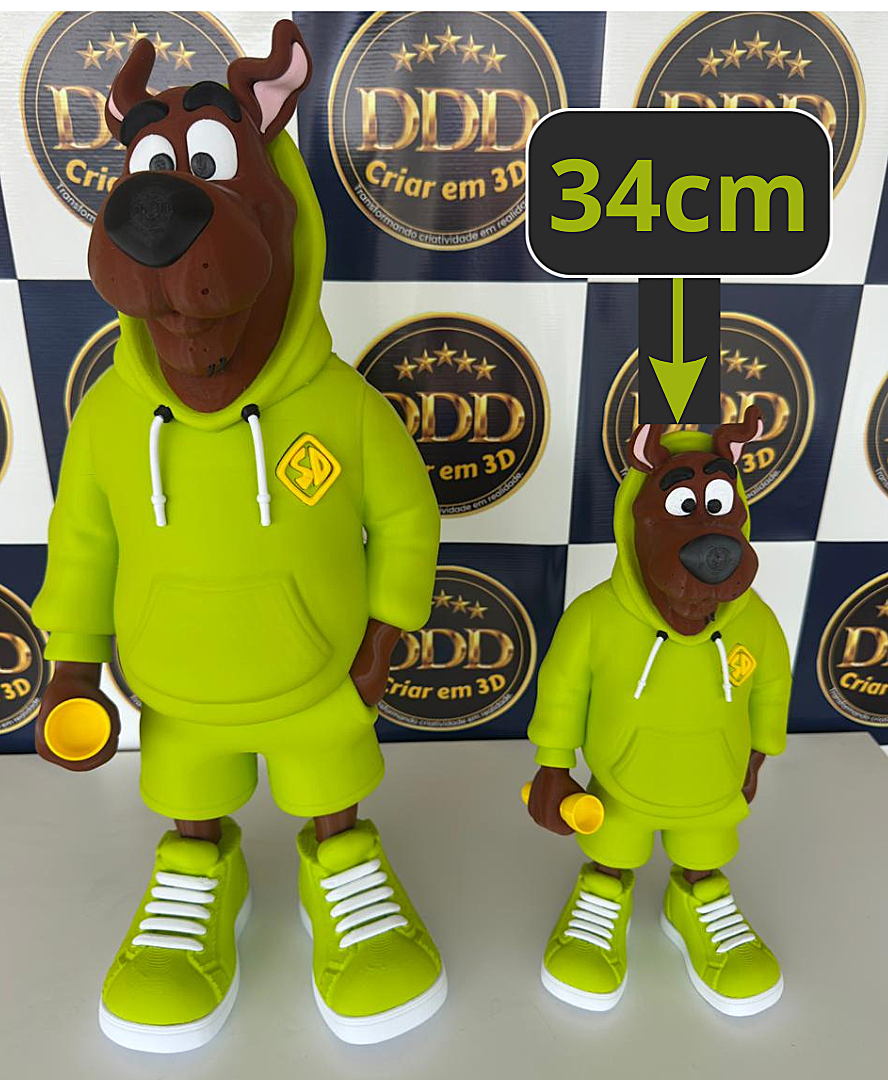 Scooby Decorativo – Peça de Coleção em Impressão 3D