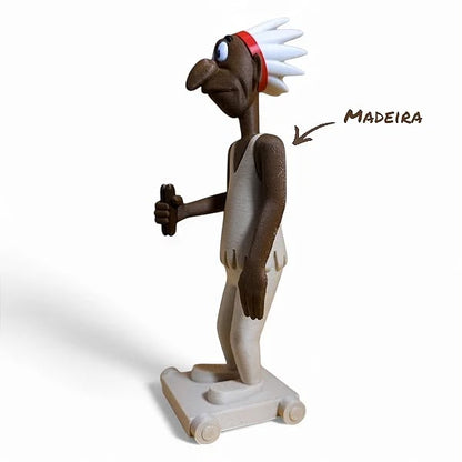 Índio de madeira Chefe Charlie 20cm