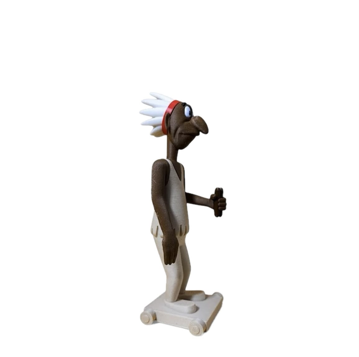 Índio de madeira Chefe Charlie 20cm