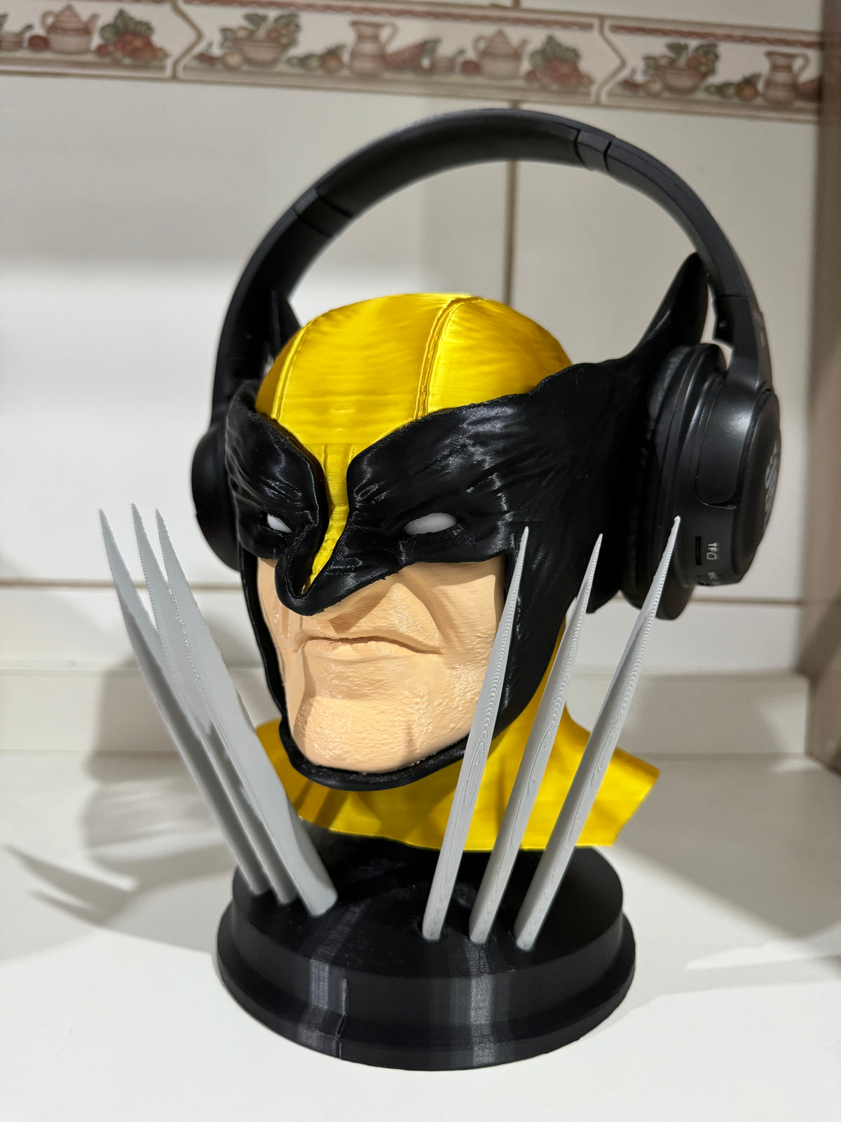 Busto do Wolverine: Enfeite e Suporte para Fones Gamer
