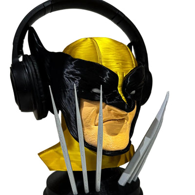 Busto do Wolverine: Enfeite e Suporte para Fones Gamer