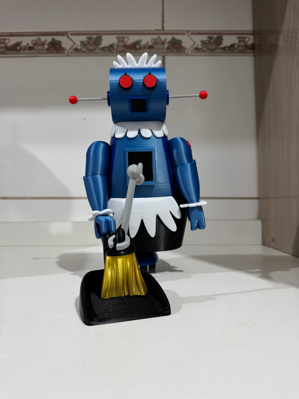 Boneca 3D da Rosie, a Robô da Família Jetsons – Carinho e Tecnologia em um Só Personagem!