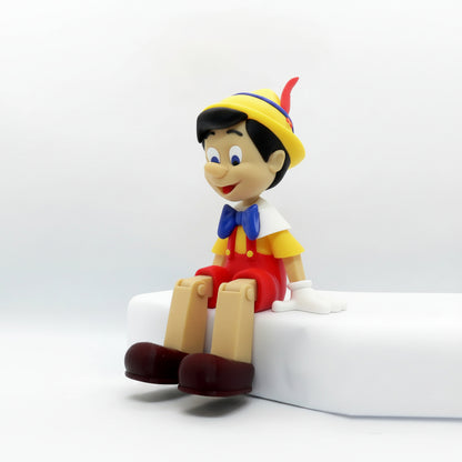 Pinóquio Retrátil em 3D: A Magia em Escultura para Sua Decoração!
