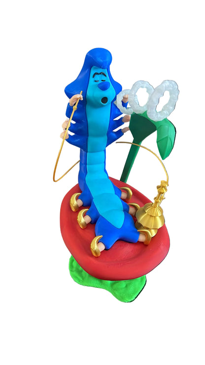 Lagarta Azul em 3D: A Mística Guia do País das Maravilhas!