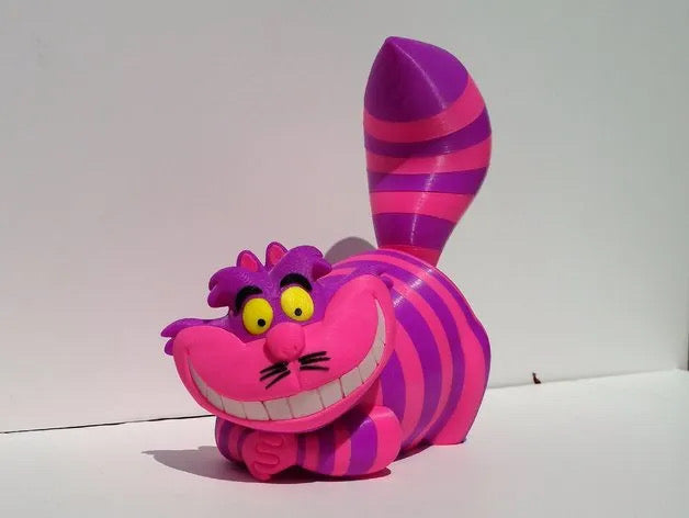 Gato Cheshire em 3D: O Enigmático Sorriso do País das Maravilhas!