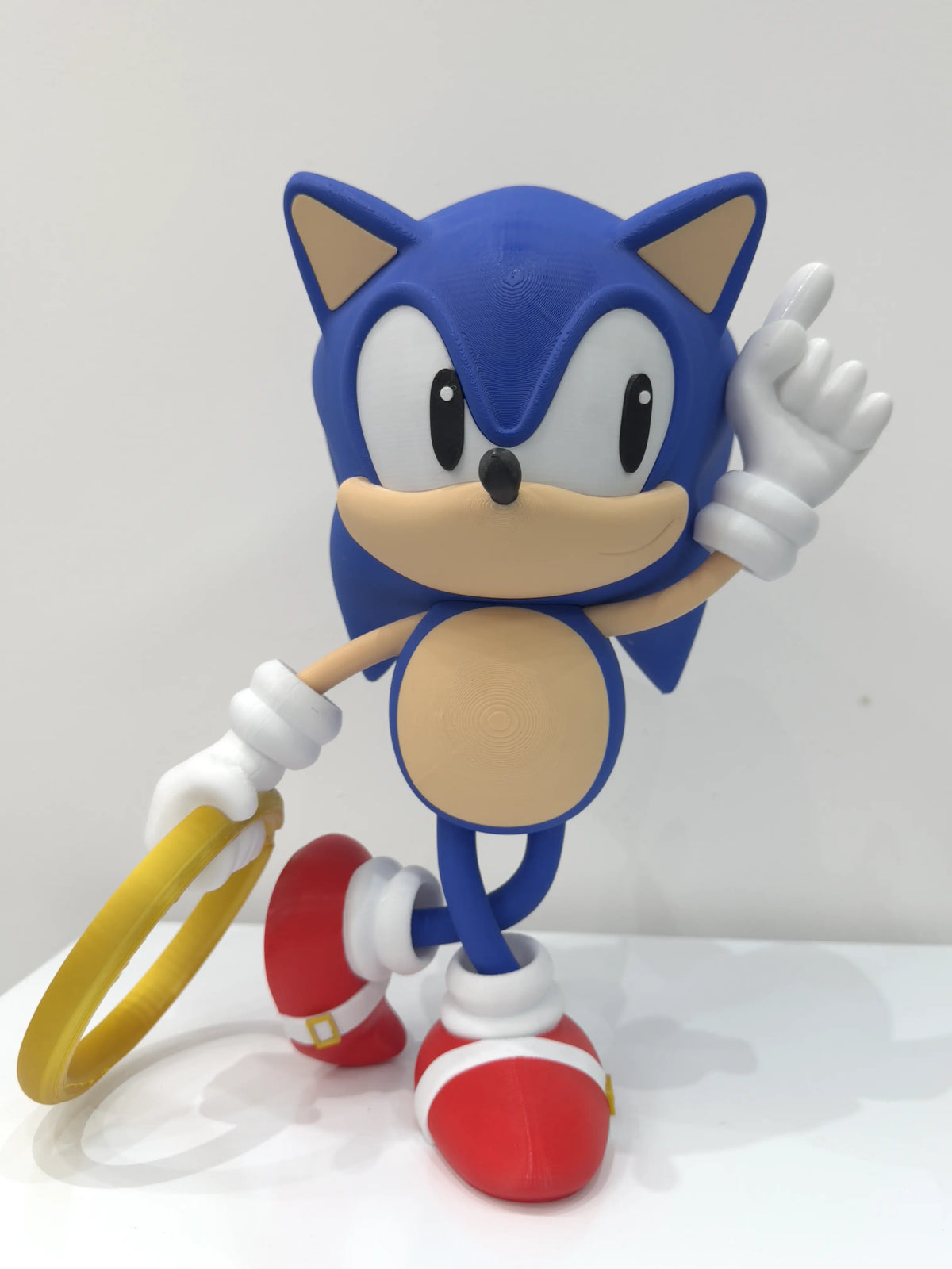 Boneco Sonic com Gold Ring – Colecionável Decorativo