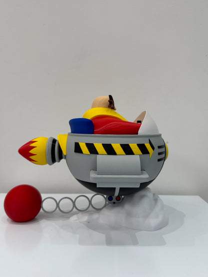 Boneco Dr. Robotnik (Eggman) com Egg Mobile – Colecionável Gamer