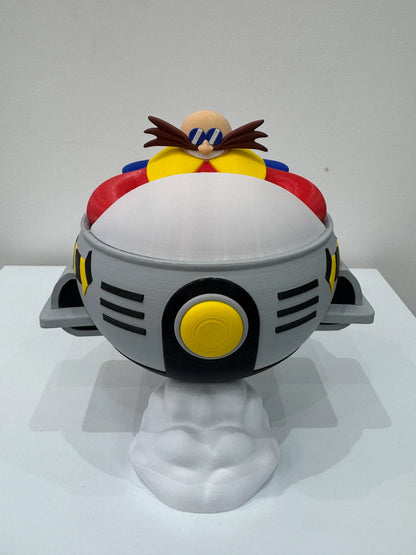 Boneco Dr. Robotnik (Eggman) com Egg Mobile – Colecionável Gamer