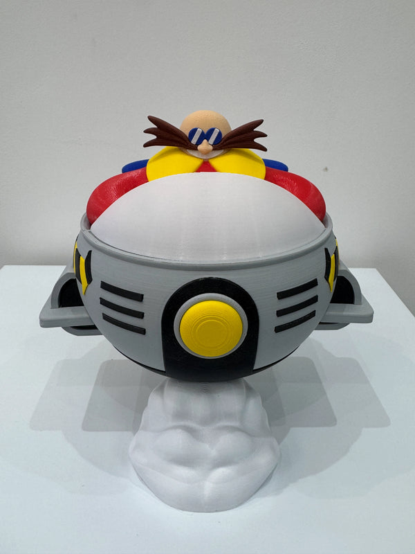 Boneco Dr. Robotnik (Eggman) com Egg Mobile – Colecionável Gamer