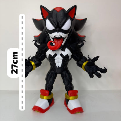 Kit Heróis Mutantes – Sonic Wolverine, Shadow Venom e Knuckles Deadpool | Estátuas Geek Impressão 3D